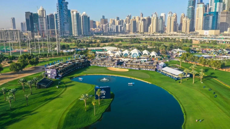 The Majlis course at the Dubai Desert Classic, Emirates Golf Club, Dubai, an engagement in the season calendar of The Mansa Court