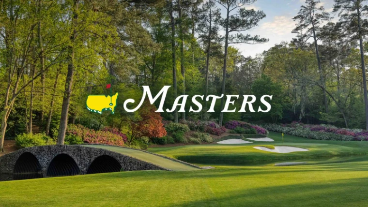 Azaleas in flower and the stone bridge over Rae’s Creek at Augusta National Golf Club, home of The Masters, the April engagement in the season calendar of The Mansa Court