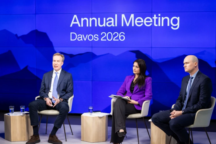 A panel session at the World Economic Forum Annual Meeting in the Congress Centre, Davos, an engagement in the season calendar of The Mansa Court